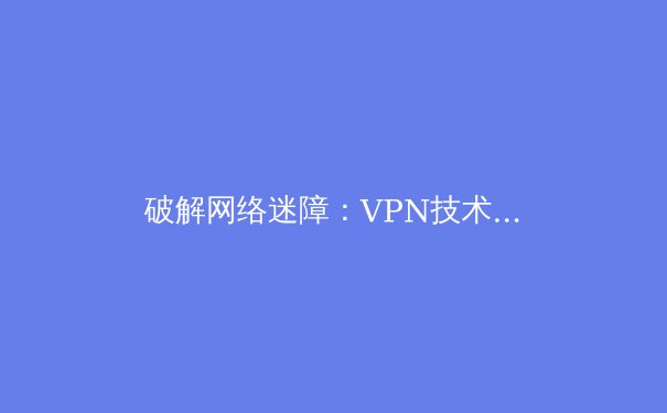 破解网络迷障：VPN技术演进与2024年隐私保护新趋势 - 2