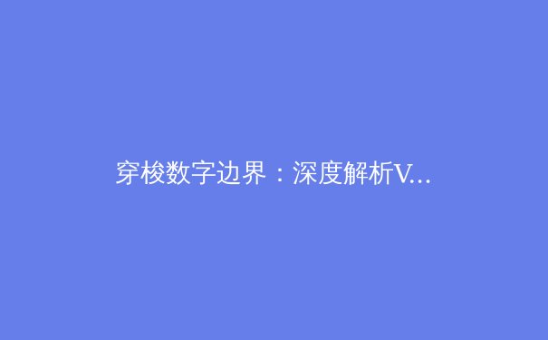 穿梭数字边界：深度解析VPN技术演进与全球网络隐私新态势 - 2